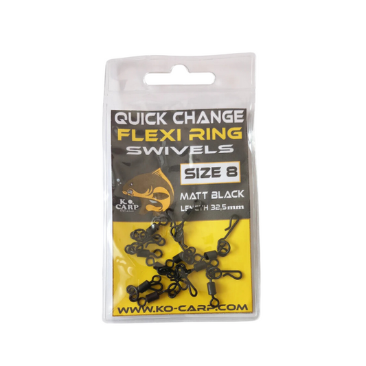 K.O.Carp Quick Change Flexi ring swivels